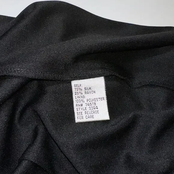 Cache Rare Vintage 90s Beaded Floral Print Silk Dress - Picture 10 of 11